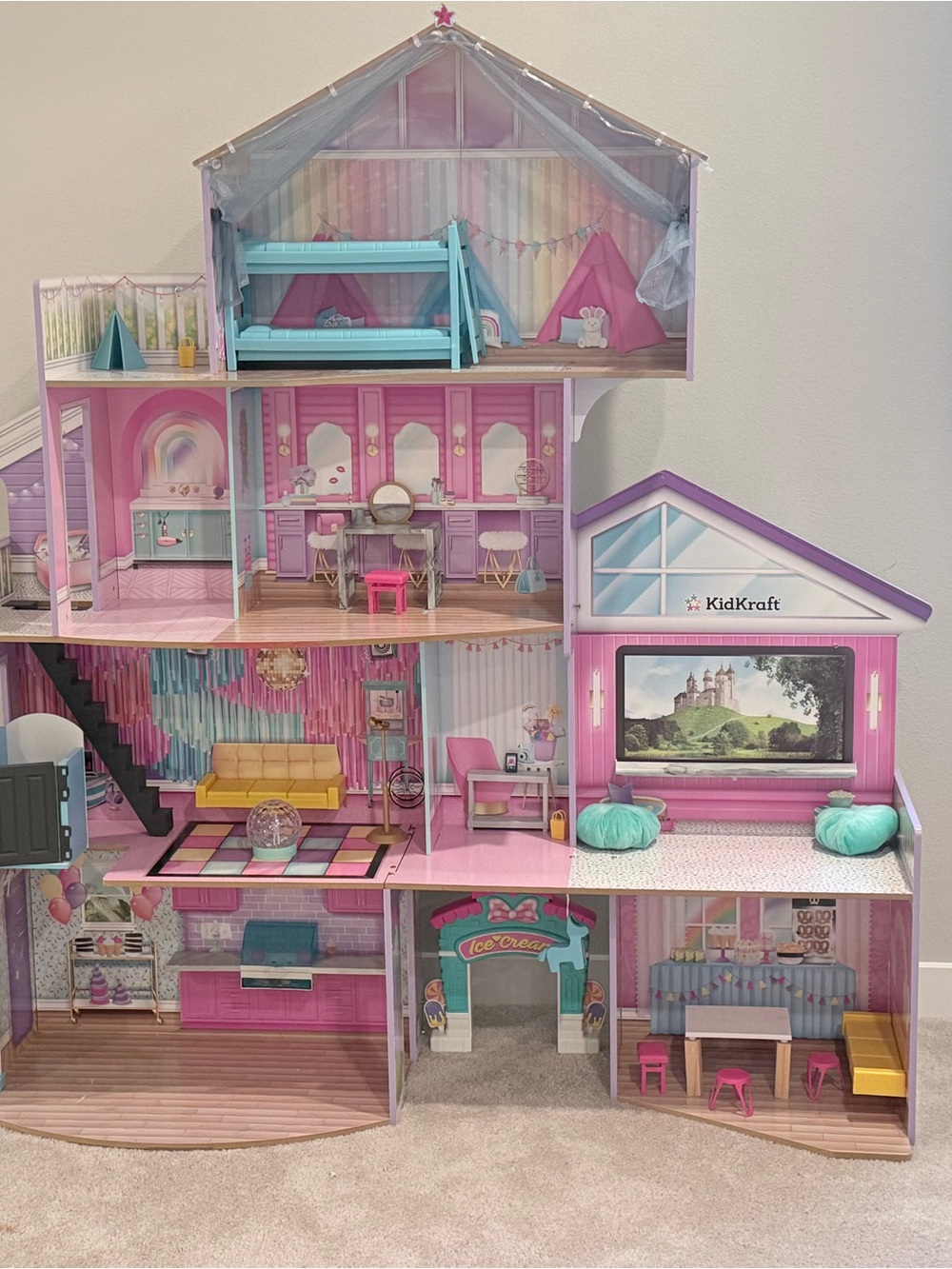 KidKraft Ultimate Slumber Party Wooden Mansion Dollhouse